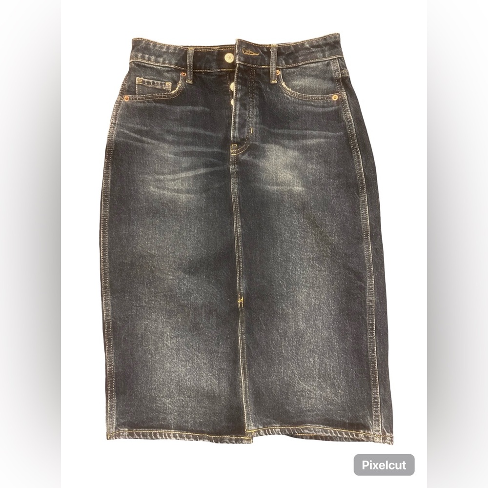 Old Navy Dark Indigo Denim Pencil Skirt